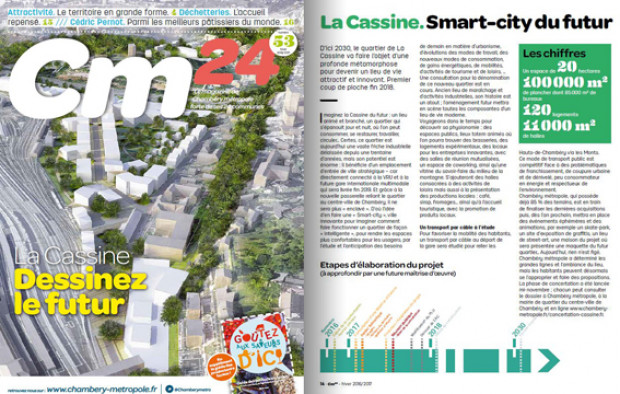 Aménagement du nouveau quartier « Smart-City » de la Cassine à CHAMBERY