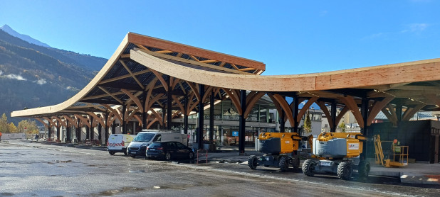 Un nouveau visage pour la gare routière de Bourg Saint Maurice