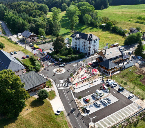 Inauguration du nouvel aménagement du col de Leschaux